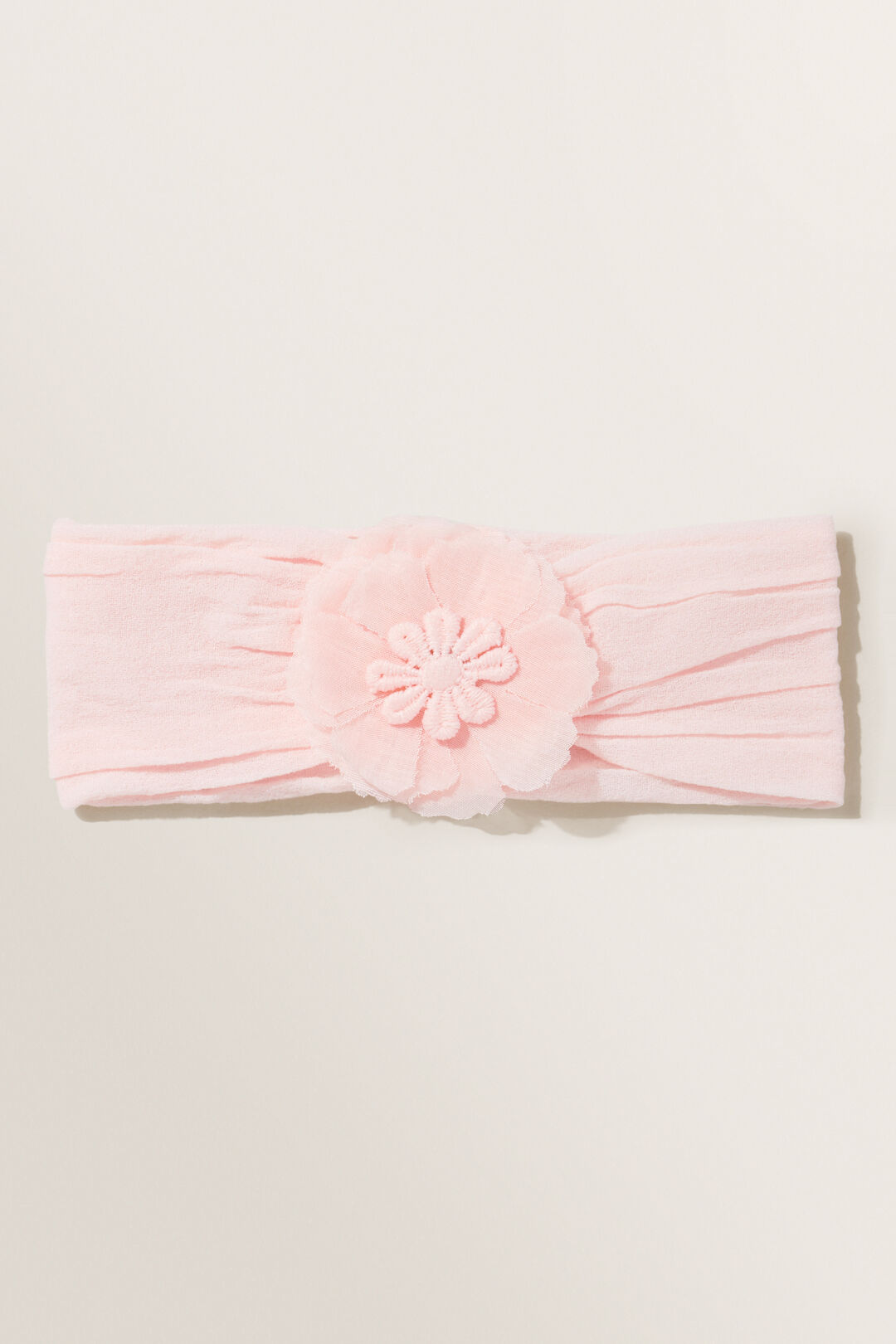 Soft Flower Headband  Dusty Rose  hi-res