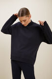 Roll Neck Relaxed Sweater  Deep Navy  hi-res