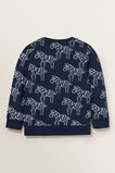 Zebra Sweater  Midnight Blue  hi-res
