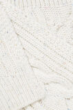 Cable Knit Scarf  French Vanilla Fleck  hi-res