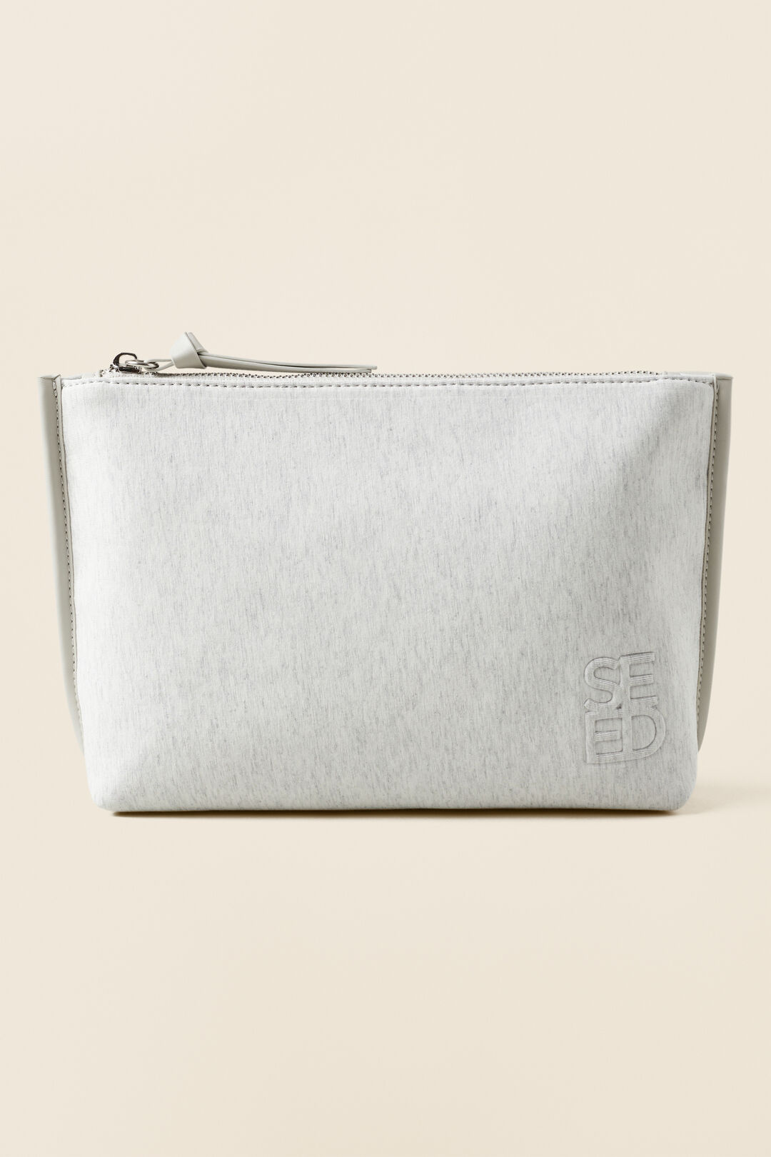 Seed Logo Jersey Pouch  Light Grey Marle  hi-res