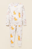 Multi Bunny Pyjama  Oat Marle  hi-res