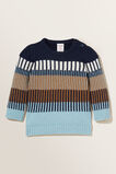 Jacquard Knitted Sweater  Midnight Blue  hi-res