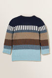 Jacquard Knitted Sweater  Midnight Blue  hi-res