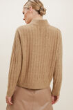 Rib Collared Sweater  Honey Dew Marle  hi-res