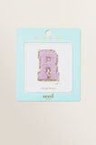 Made By Me Glitter Initial Patch  R  hi-res