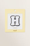 Made By Me Chenille Initial Patch  H  hi-res