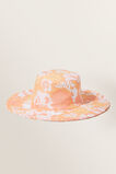 Printed Sun Hat  Cantaloupe Floral  hi-res