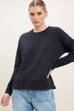 Quilted Sweater  Deep Navy  hi-res