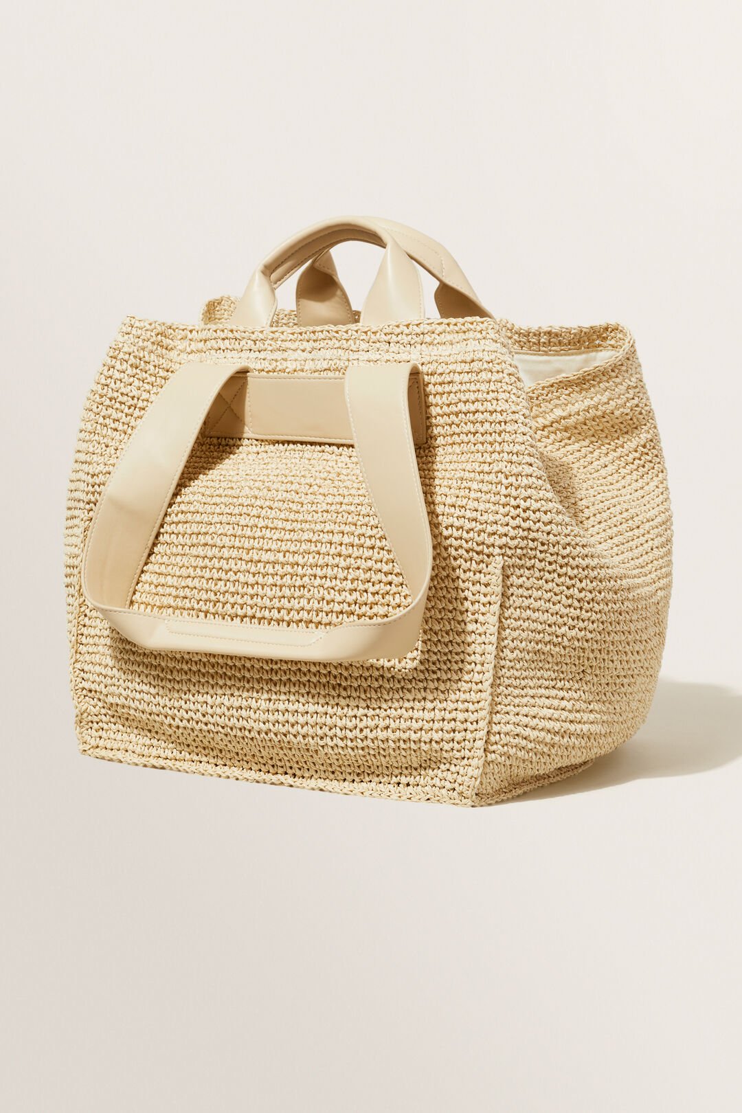 Straw Carry All Tote  Natural  hi-res