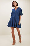 Chambray Mini Dress  Vivid Blue  hi-res