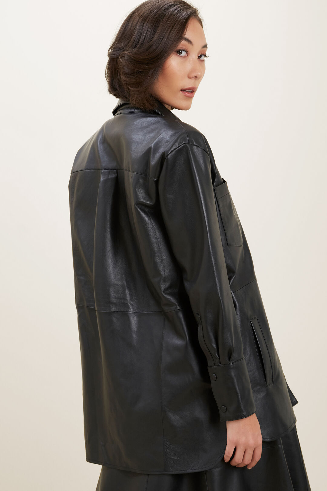 Leather Jacket  Black  hi-res