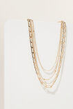 Multi Layer Necklace  Gold  hi-res