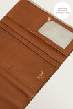 Leather Fold Over Wallet  Tan  hi-res