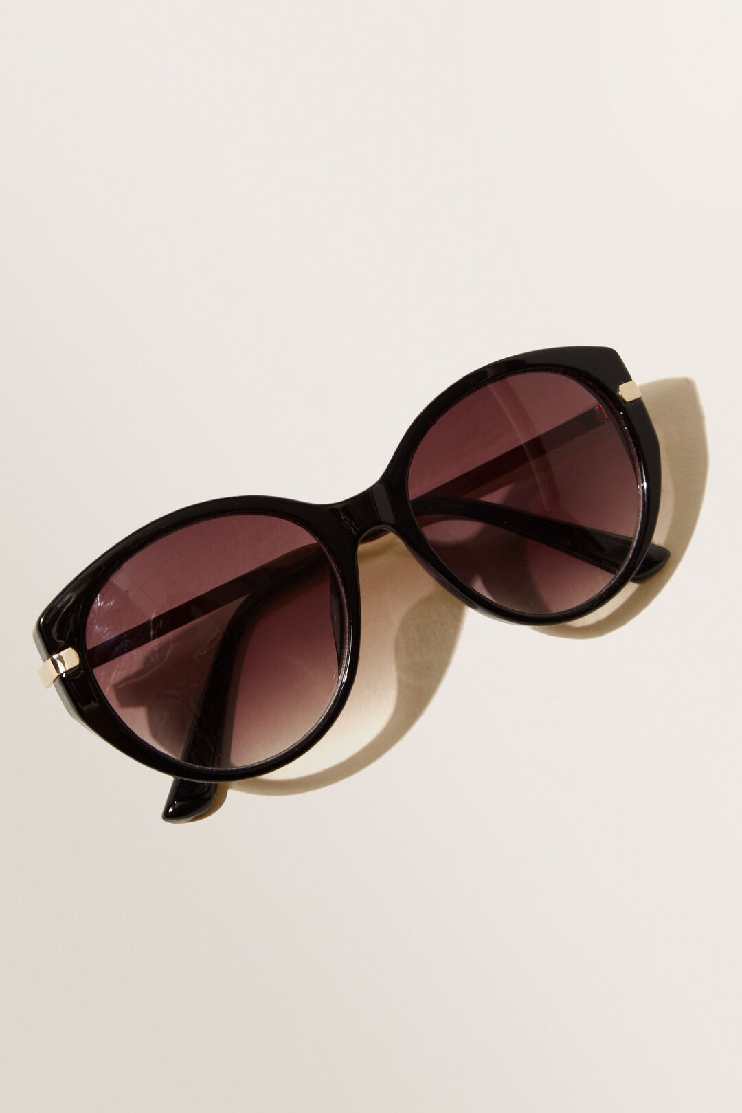 Amy Round Sunglasses  Black  hi-res