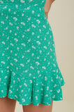 Ditsy Linen Skirt  Apple Green  hi-res