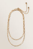 Chain Link Necklace  Gold  hi-res