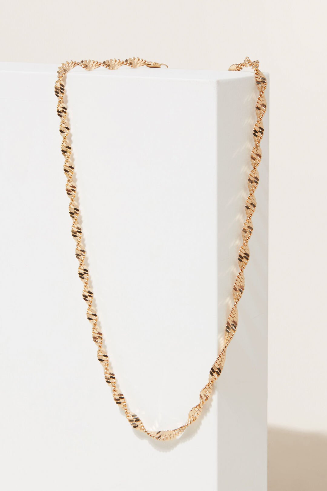 Twisted Necklace  Gold  hi-res