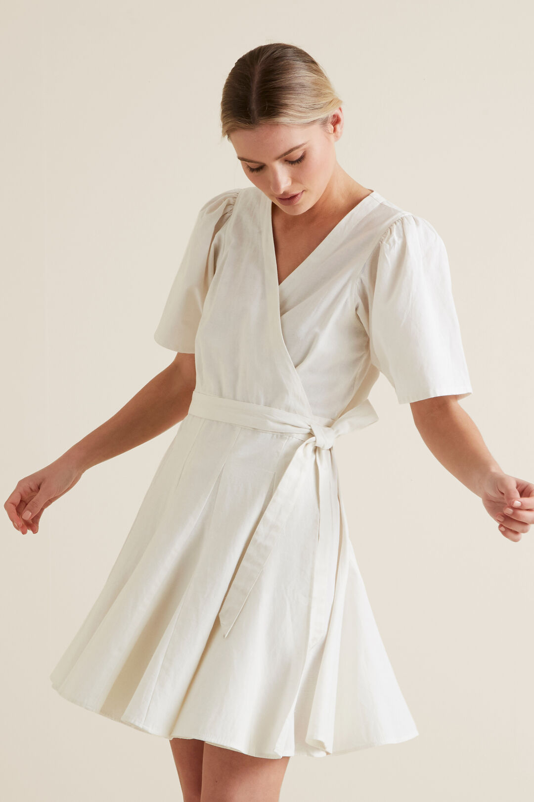 Mini Fluted Hem Dress Seed Heritage