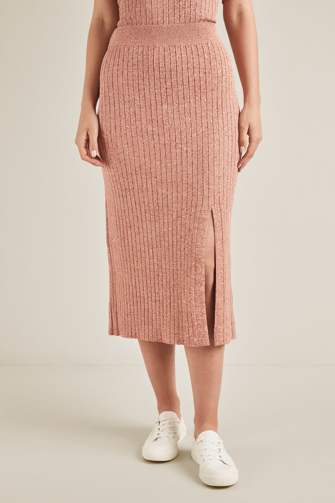 Space Dye Knit Skirt    hi-res