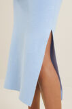 Knit Midi Split Skirt  Clear Sky  hi-res