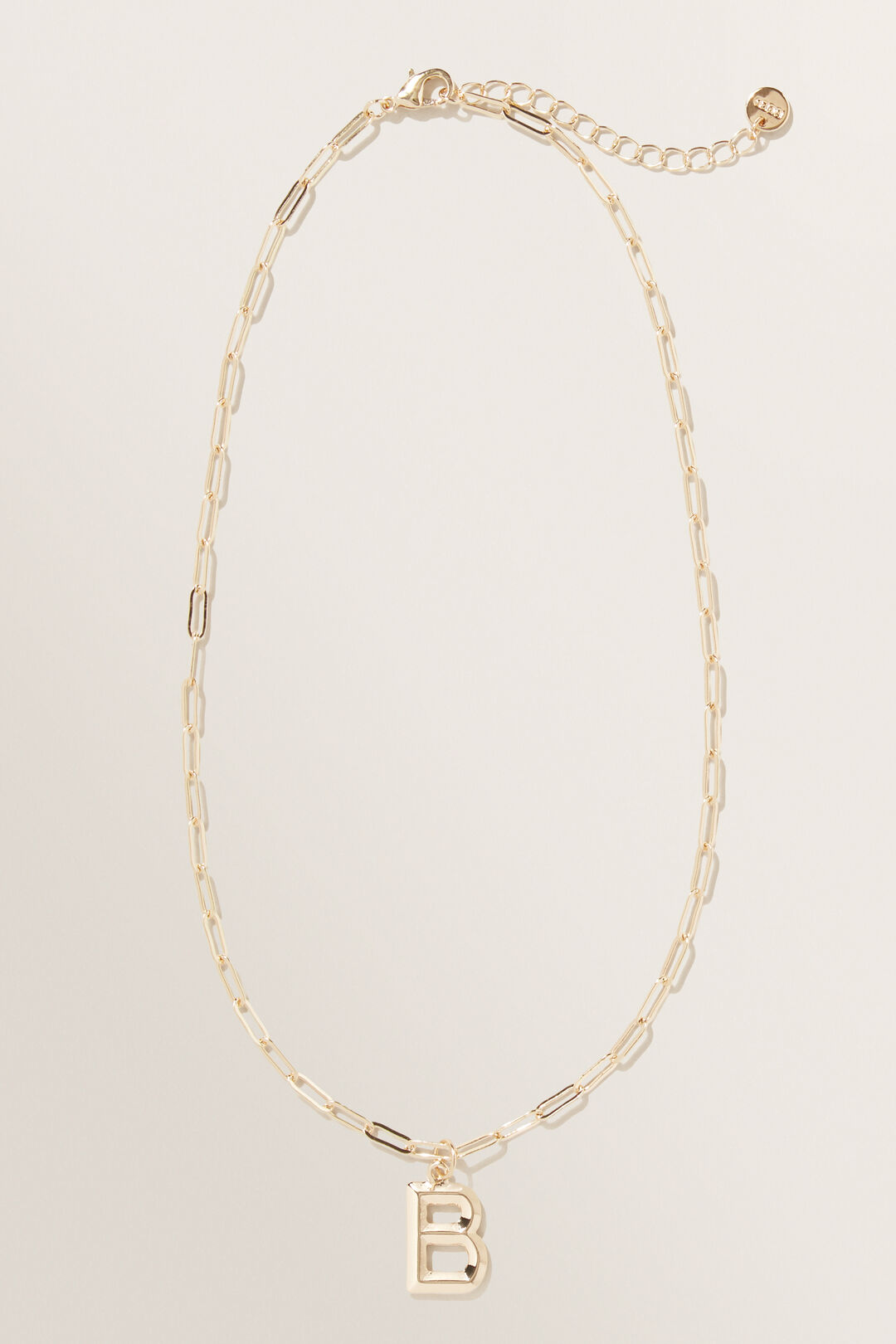 Initial Chain Necklace  B  hi-res