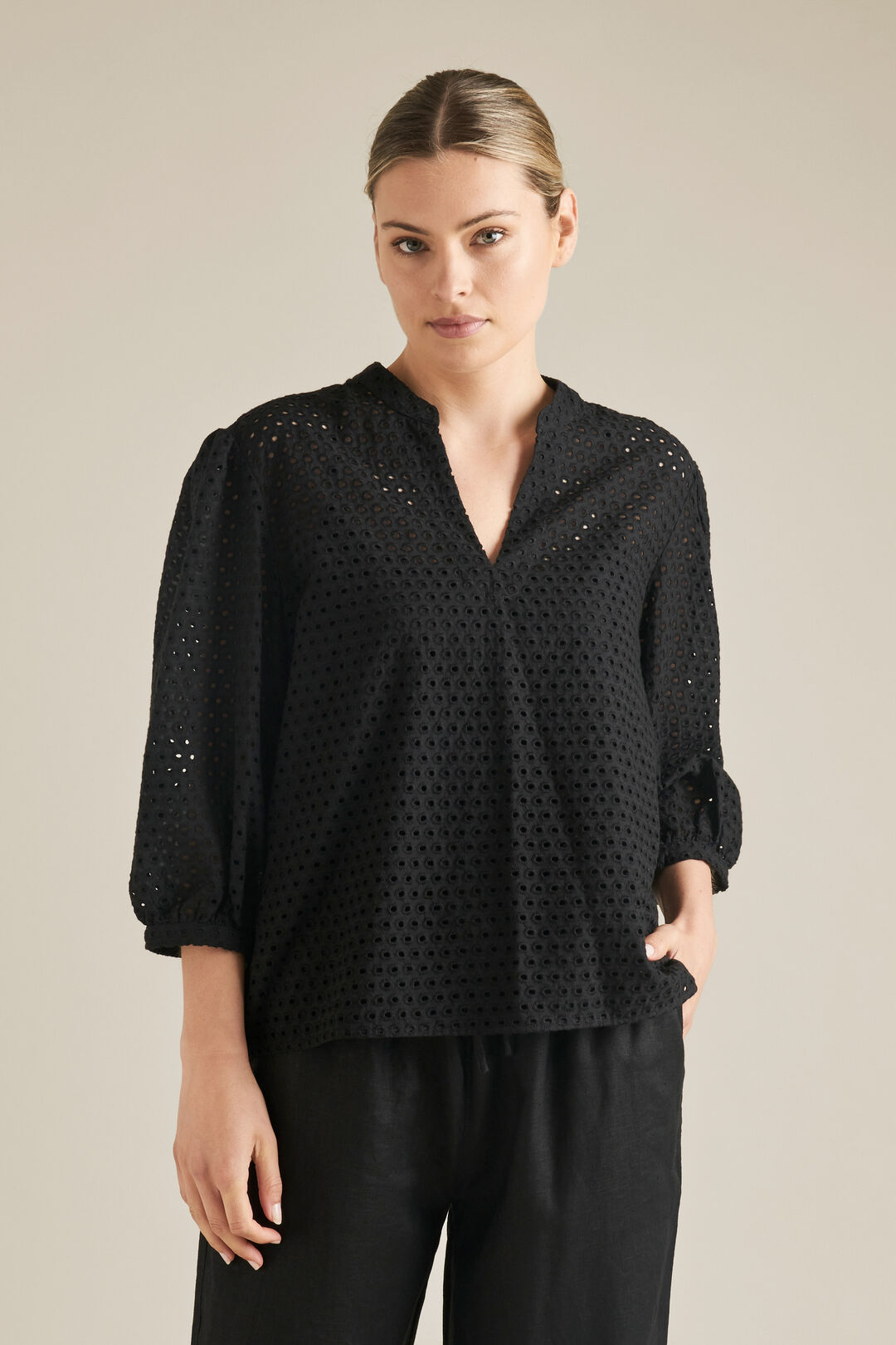 Broderie Blouse    hi-res