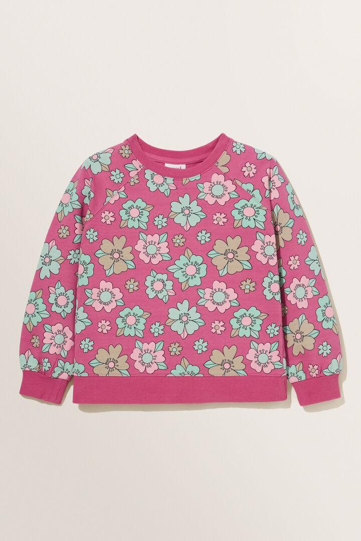 Floral Sweater  Berry  hi-res