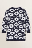 Floral Knit Dress  Navy  hi-res
