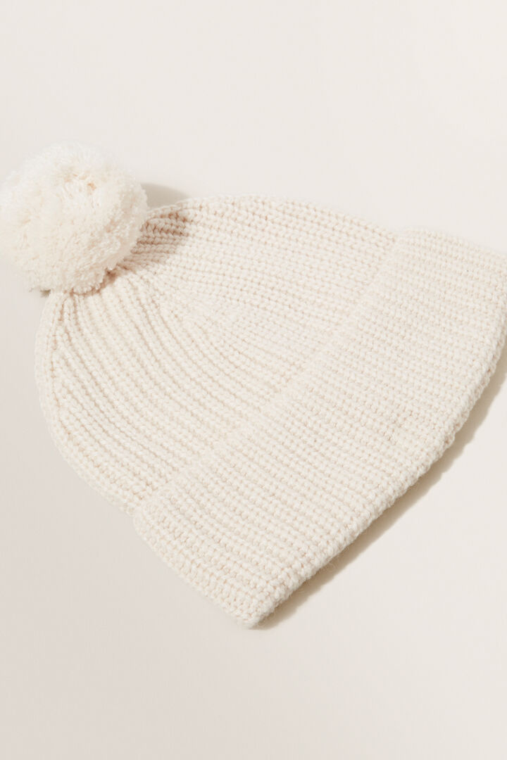 Winter Knit Beanie  Vanilla  hi-res