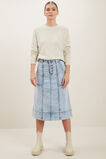 A Line Denim Midi Skirt  90s Vintage Wash  hi-res