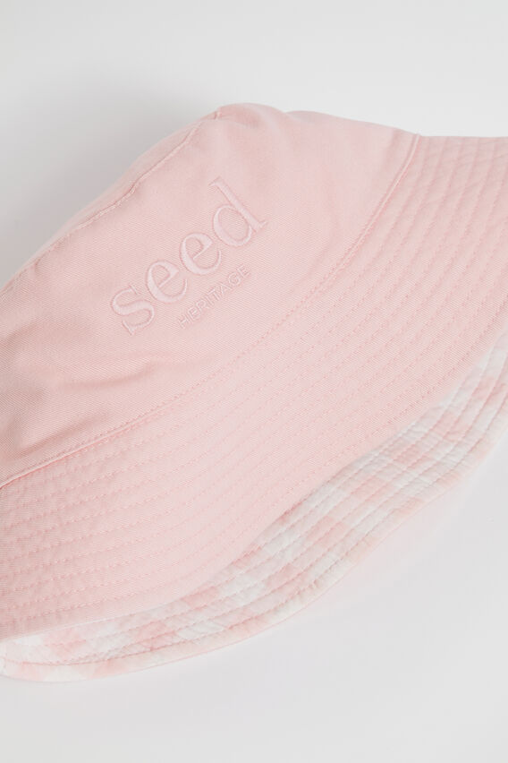 Heritage Check Bucket Hat  Dusty Rose  hi-res