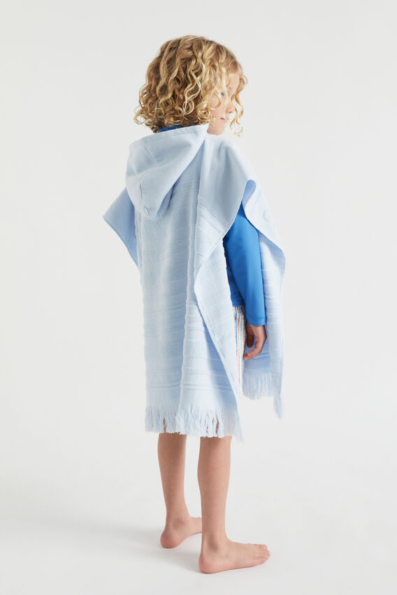 Heritage Terry Poncho  Baby Blue  hi-res