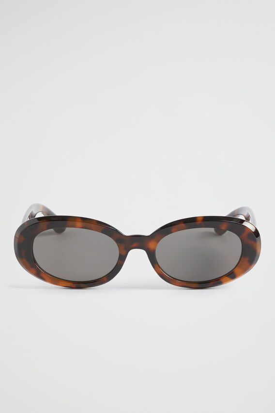 Goldie Oval Sunglasses  Brown Tort  hi-res