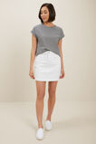 Core Denim A-Line Mini Skirt  White  hi-res