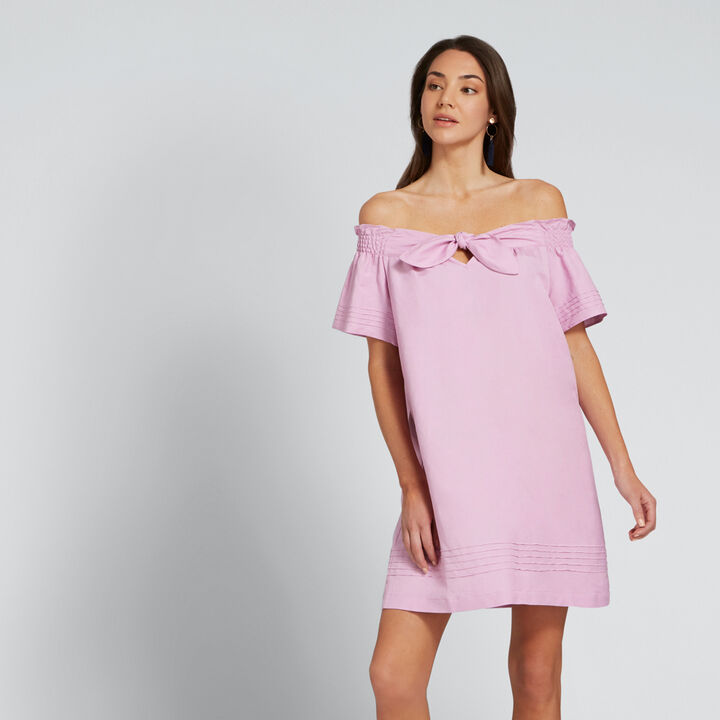Off-Shoulder Mini Dress    hi-res
