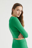 Cut Out Knit Sweater  Bright Mint  hi-res