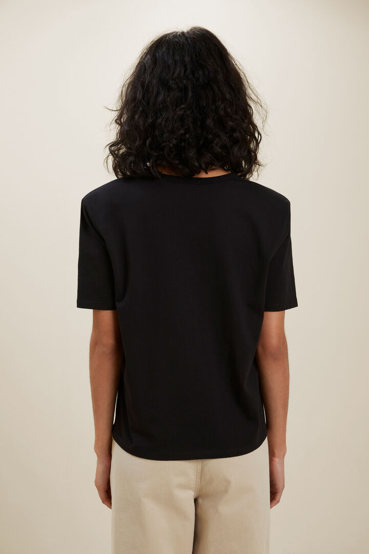 V Neck Shoulder Pad Tee Seed Heritage