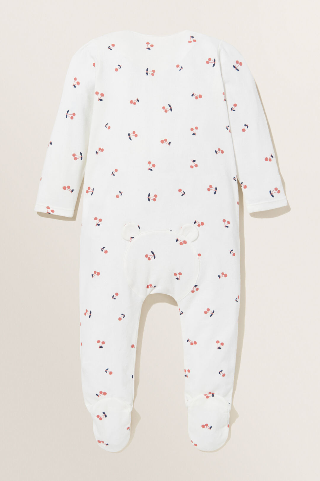 Footed Cherry Zipsuit  Canvas  hi-res