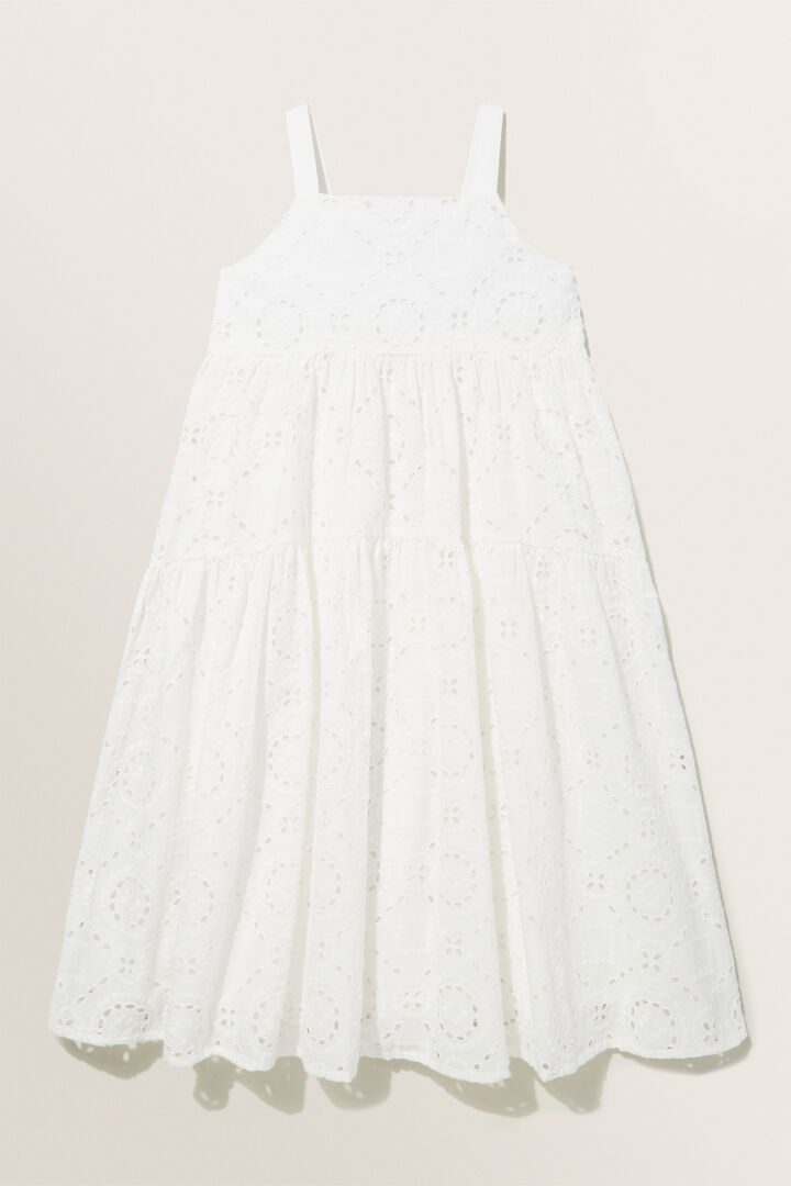 Midi Cutwork Dress  Vintage White  hi-res