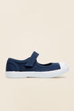 Mary Jane Canvas Shoes  Navy  hi-res