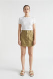 Denim Mini A Line Skirt  Deep Bronze  hi-res