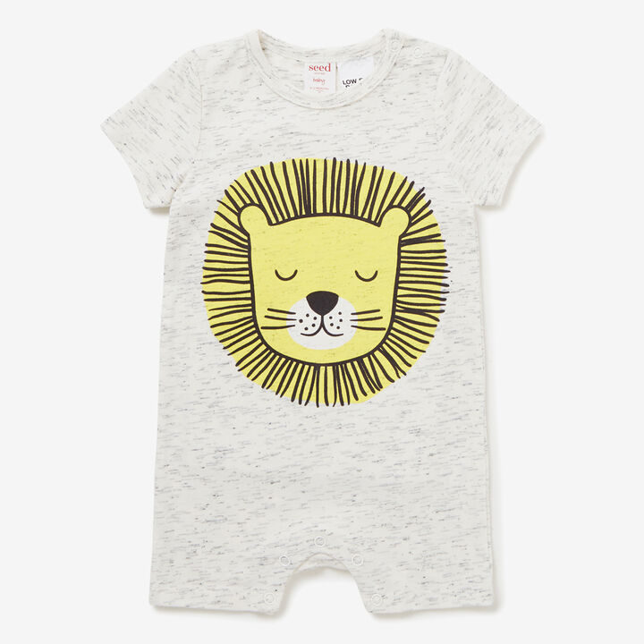New Born Baby Romper In Lion Design Blended Stuff