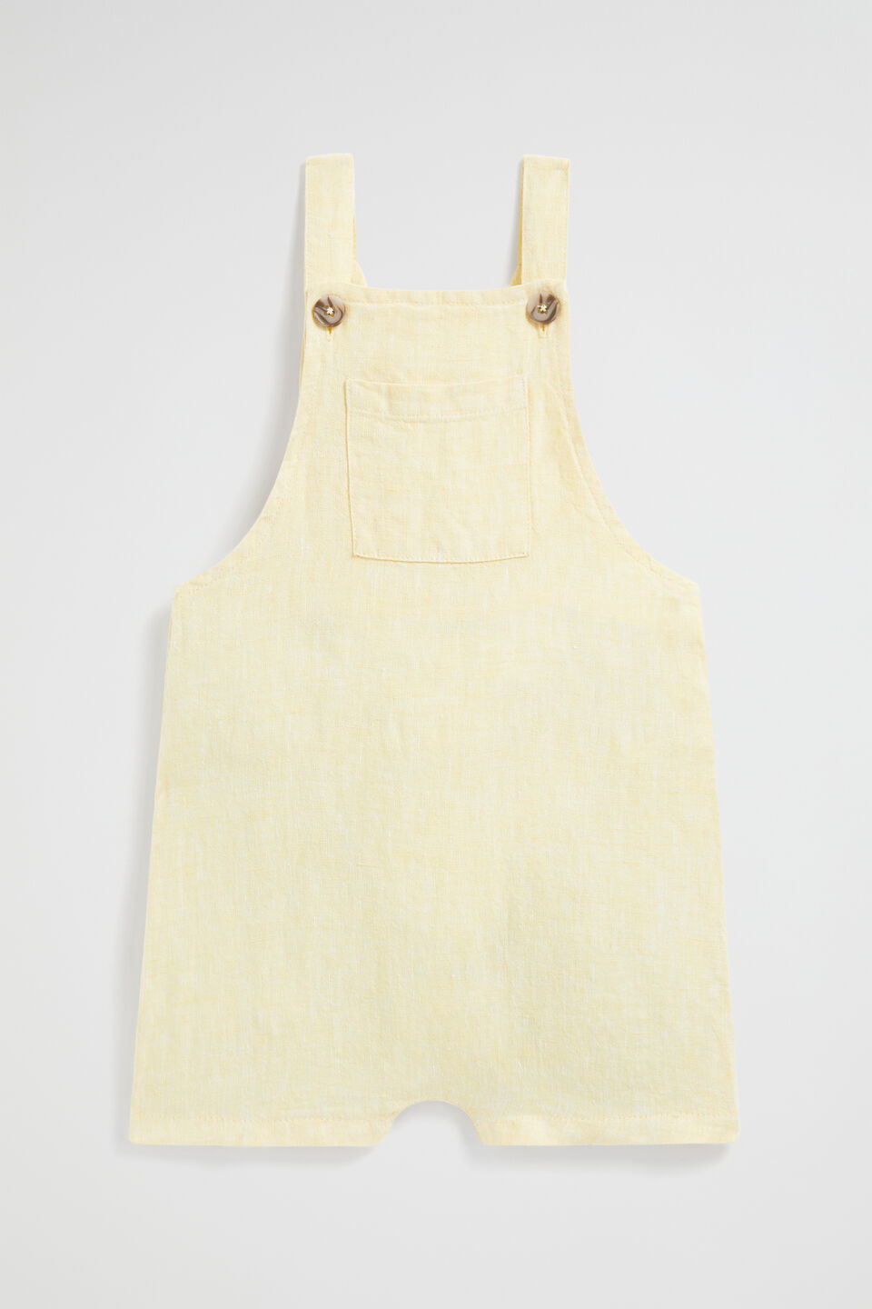 Linen Pocket Overall  Lemon