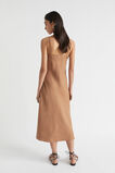 Core Linen Slip Dress  Auburn Brown  hi-res