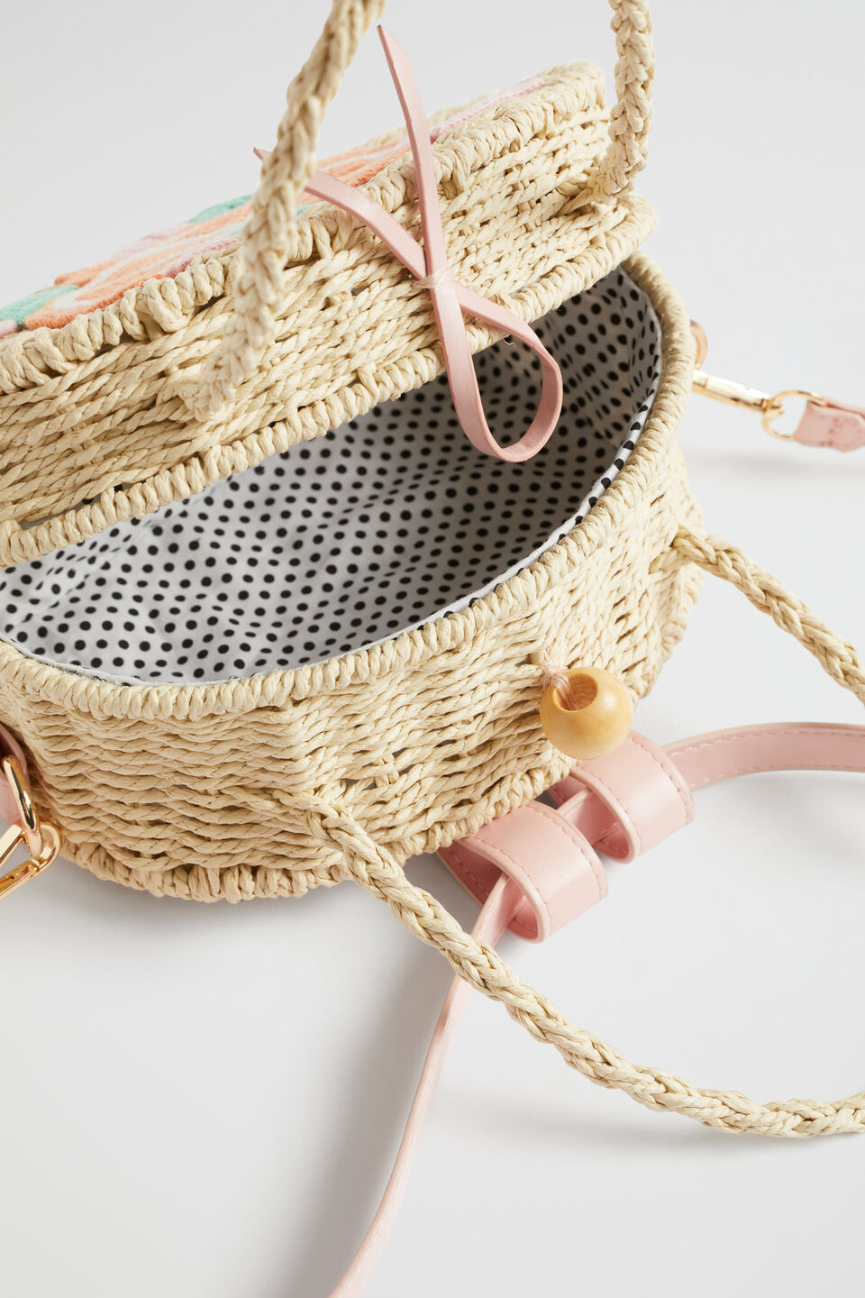 Straw Convertible Backpack  Multi
