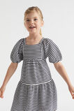 Pique Stripe Dress  Midnight Stripe  hi-res