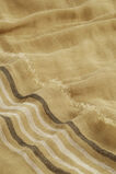 Linen Stripe Scarf  Deep Bronze Stripe  hi-res