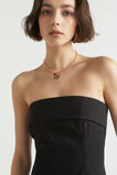 Tailored Strapless Mini Dress  Black  hi-res