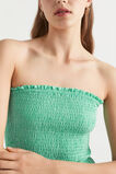 Textured Gingham Strapless Midi Dress  Jade Green Gingham  hi-res